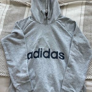 Gray adidas hoodie
